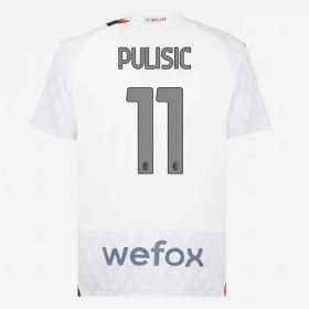 Günstige Fußballtrikots AC Mailand Pulisic 11 Auswärtstrikot 2023-24 Kurzarm